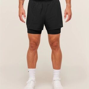 Gym Shark 4” 2in1 running shorts - never worn